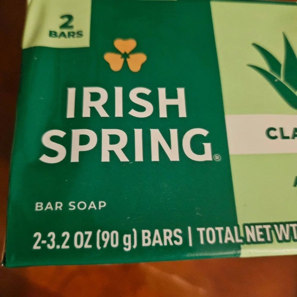 Irish Spring Classic Aloe Mist‎ Deodorant Bar Soap 12-Hour Fresh 6 Bars Total